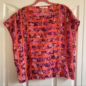 Floral Print Ann Taylor Loft Top